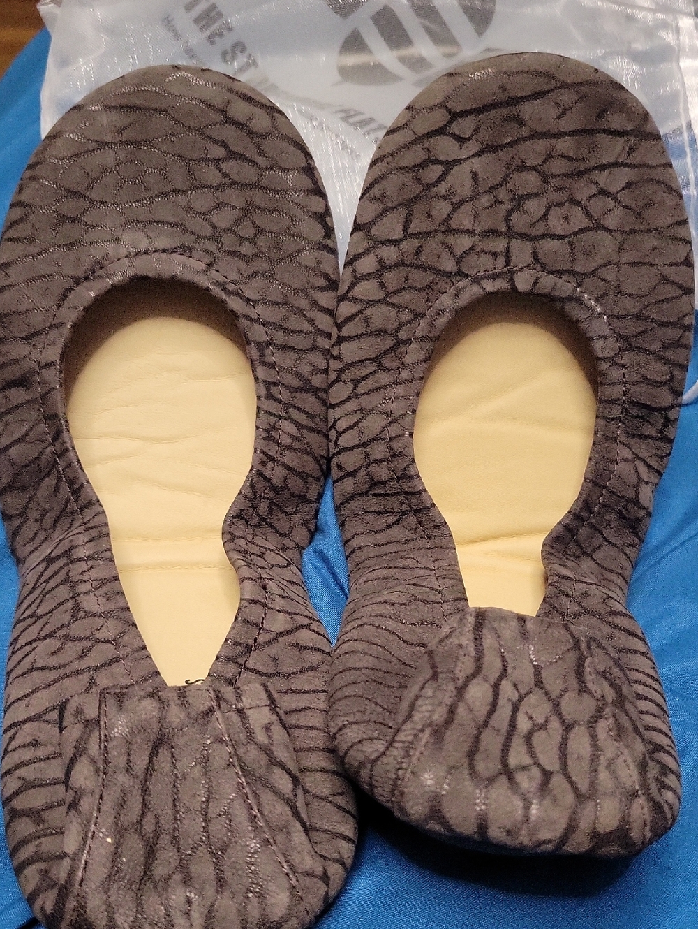 Storehouse Flats in the Mocha Raised Suede Foldable Flats Size 9
